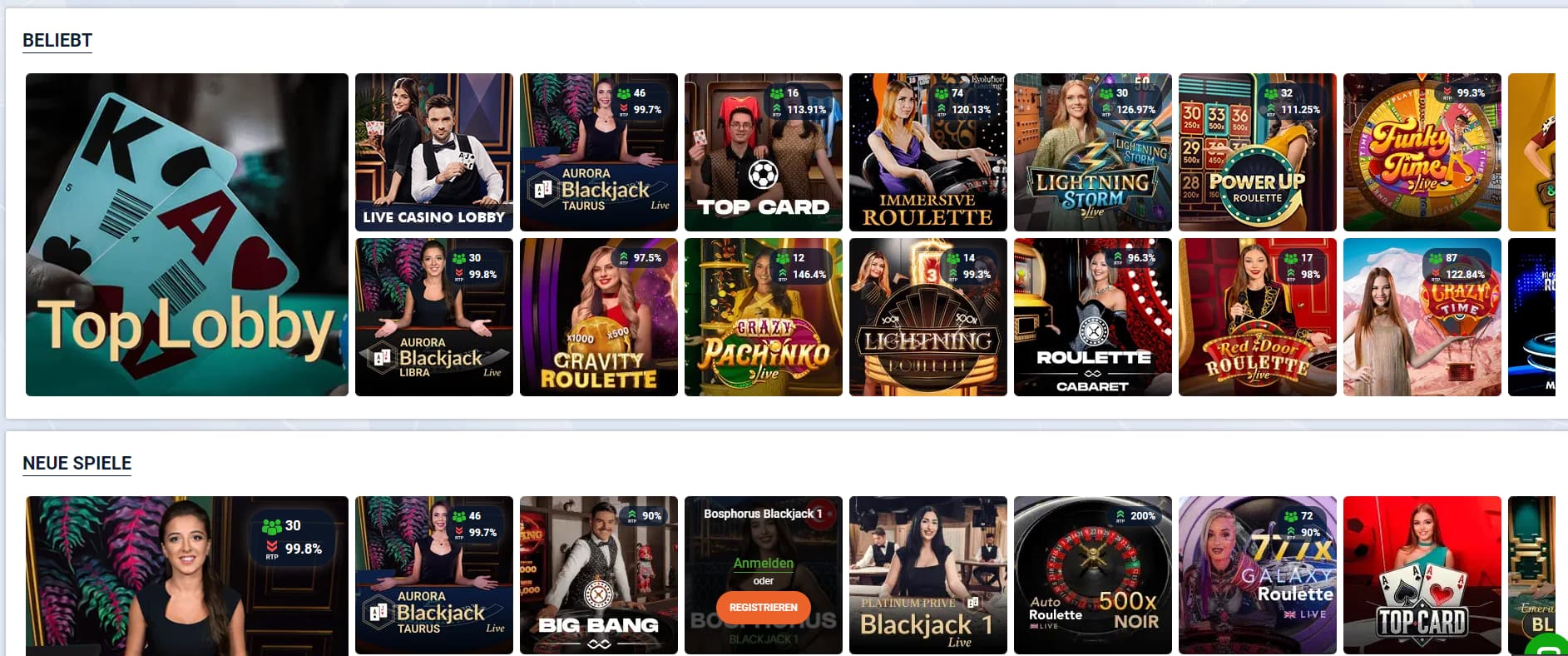 20Bet Casino Live