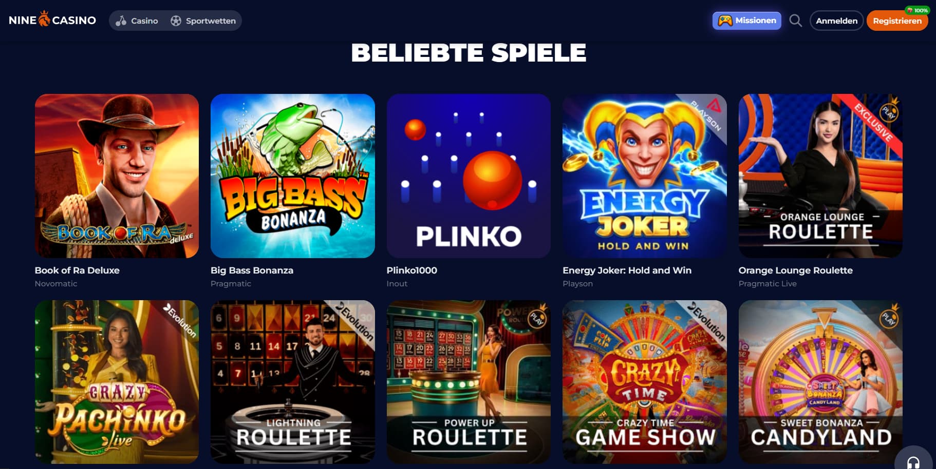 Nine Casino im Test