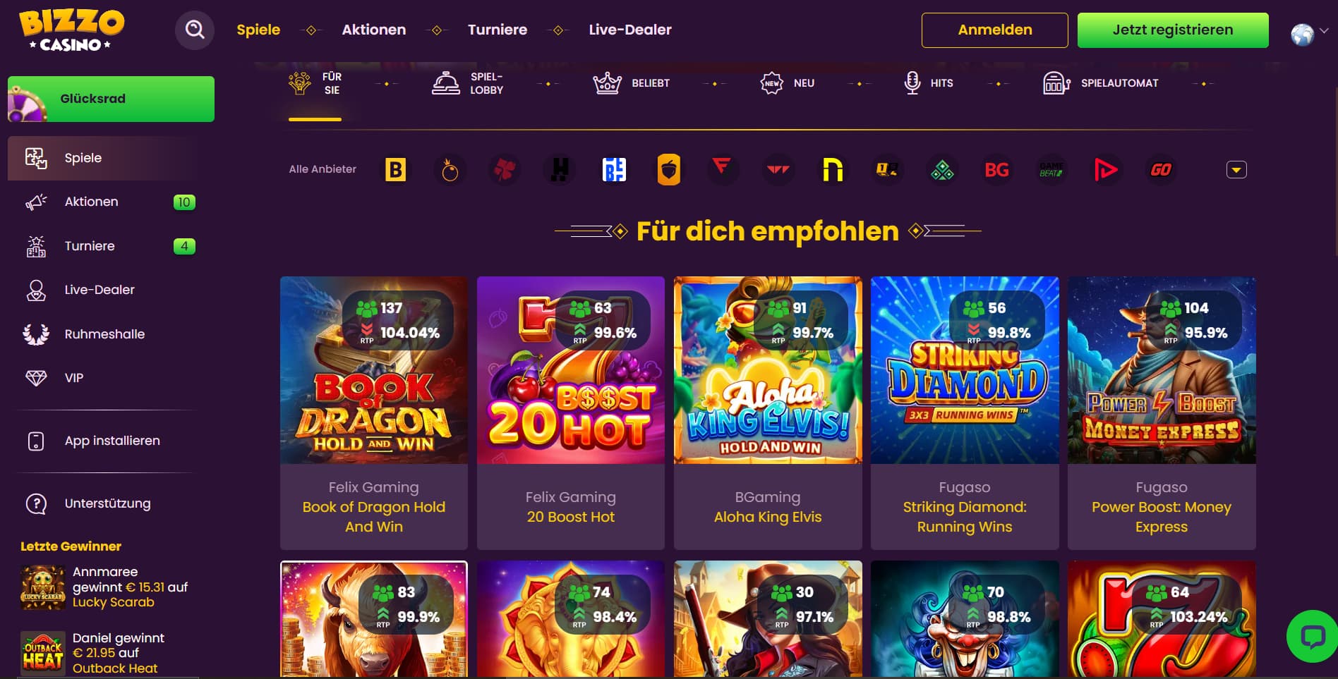 Bizzo Casino im Test